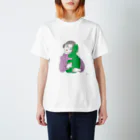 EMOTO KUMIKO'S STOCKの緑のうさぎ Regular Fit T-Shirt