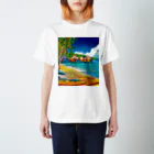 GALLERY misutawoのボラボラ島の水上バンガロー Regular Fit T-Shirt