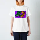 えび描きのりゅうこ紫 Regular Fit T-Shirt