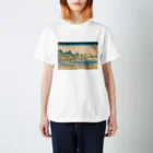 日本の名画の富獄三十六景・相州江の嶌 スタンダードTシャツ