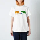 SHOP HAPPY HORSES（馬グッズ）のHappy Animals（文字入り） スタンダードTシャツ