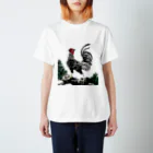 ミノタマゴの若沖っぽい鶏 Regular Fit T-Shirt