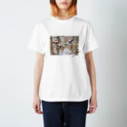 Azma Micaの【ぼく、シマエナガ。×吾妻まいか　コラボ】きれいにさきました Regular Fit T-Shirt