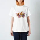 Lichtmuhleのお花とモルモット06 Regular Fit T-Shirt