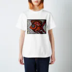 ハナキズノアカザルの赤金魚 Regular Fit T-Shirt