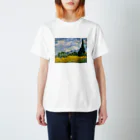 X-Artのゴッホ / 糸杉のある麦畑  Wheat Field with Cypresses (1889) スタンダードTシャツ