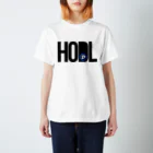 TROPiCALViBESのHODL DGB blackfont Regular Fit T-Shirt