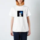 AKI⭐︎CATの宇宙な白猫くん スタンダードTシャツ