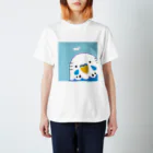 akink(ｱｷﾝｺ)のセキセイインコと羽根 Regular Fit T-Shirt