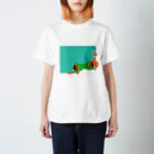 村田村のひょっこりアカメアマガエル スタンダードTシャツ