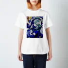 NIL の紺碧の葉魚と花❷ スタンダードTシャツ