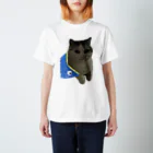 猫のいる暮らしのさかなに食われたねこTシャツ スタンダードTシャツ