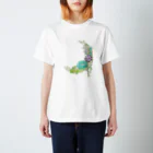 DOTEKKOのT-29 Succulents moon (no font) Regular Fit T-Shirt