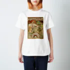 世界の絵画アートグッズのアルフォンス・ミュシャ 《ビスケット・ルフェーブル＝ユティル》 Regular Fit T-Shirt