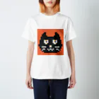 ブロッコリーガール⭐︎ミミの部屋のドッド絵　Kuroneco-boya　黒猫 Regular Fit T-Shirt