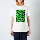 KAAK studioのTooth camo・ライトグリーン Regular Fit T-Shirt