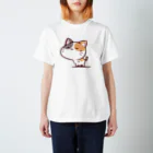 帽子花のショップのすまし顔の猫 スタンダードTシャツ