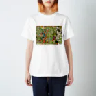 原倫子/ Tomoko HaraのFull bloom & Japanese grass lizard. Regular Fit T-Shirt