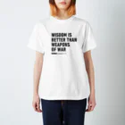 VISION_POSTALのWISDOM＿伝道の書9：18　白系 Regular Fit T-Shirt