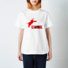 スクゥーマのEHIME-T　Red✕Black スタンダードTシャツ