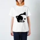 くねくね道のひょっこり！タオ猫みっちー スタンダードTシャツ