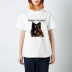ouumasanのベルジアンシェパードタービュレン【ロゴ有】 Regular Fit T-Shirt