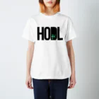 TROPiCALViBESのHODL THC blackfont Regular Fit T-Shirt