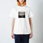 応魚のアルビノシルバーアロワナ（背景あり、正方形） Regular Fit T-Shirt