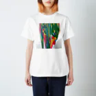 tuku.moのペイントたらたら(サボテン) Regular Fit T-Shirt