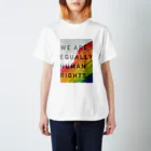 MONETのWE ARE EQUALLY HUMAN RIGHTS スタンダードTシャツ