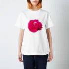 Flower Flower。の夏、祖母が育てた花。 Regular Fit T-Shirt