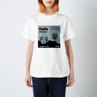 Teal Blue CoffeeのCafe music - Teal Blue Bird - Regular Fit T-Shirt