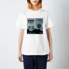 Teal Blue CoffeeのCafe music - Teal Blue Bird - スタンダードTシャツ