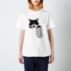 ルクとなかよし3ニャンズのおて！！クロちゃん Regular Fit T-Shirt