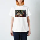 cassiel-artのクッシーとわたしのお茶会 Regular Fit T-Shirt