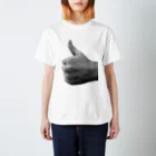 kimchinのモノクロームのグッドサイン Regular Fit T-Shirt