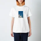 あさのみう。の青と白 Regular Fit T-Shirt