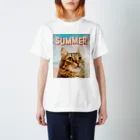 サメ わりとおもいのサマーねこちゃん Regular Fit T-Shirt