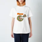 mocha_jasmine_shopの美味しいピザが食べたいな Regular Fit T-Shirt