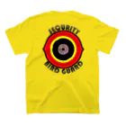 T-R-Y_designの鳥よけ目玉Ｔシャツ（黄色） スタンダードTシャツの裏面