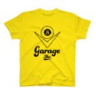 8garage SUZURI SHOPの8garageロゴ V8 Black スタンダードTシャツ