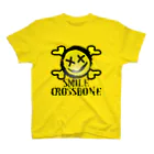 Ａ’ｚｗｏｒｋＳのニコちゃんクロスボーン YEL&VINYL Regular Fit T-Shirt