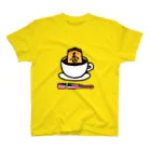 べれ {suzuri} ふぁなの 香るコーヒー（扇子ピンク色【数量限定】付き）[#将棋#香車] Regular Fit T-Shirt