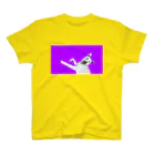 Mix Dog ITEM SHOP MUGIのPurple Mix Dog 雑種犬 プリントTシャツ スタンダードTシャツ