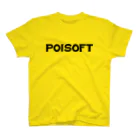 POISOFTのポイソフトロゴ（ブラック） スタンダードTシャツ