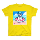 SWEET＆SPICY 【 すいすぱ 】ダーツの🐶夏が楽しみすぎる犬🌞🌊（ドット） スタンダードTシャツ