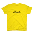 森の部屋のAcid ☺ Black Regular Fit T-Shirt