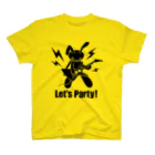 前田創作工房の Let's party! （ブラックプリント） スタンダードTシャツ