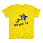 Yuko’ｓ Galleryの【開運祈願】星に願いを！ Wish upon a star! 辰年生まれ守護梵字アン Regular Fit T-Shirt