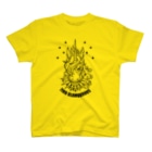 7IRO GLAMOUROUSのノエル・デストロイ・クラッシャー線画Tシャツ淡色 Regular Fit T-Shirt